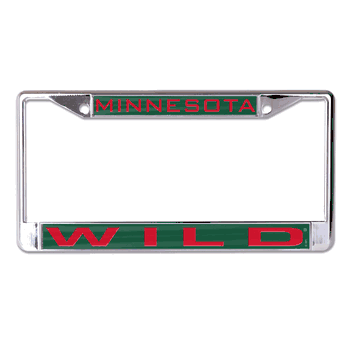 Minnesota Wild License Plate Frame - Inlaid