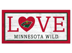 Minnesota Wild Love 6x12 Sign