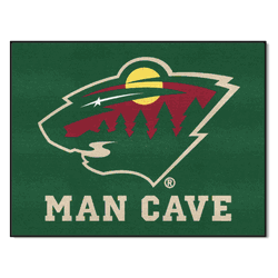 Minnesota Wild Man Cave All-Star Rug - 34 in. x 42.5 in.