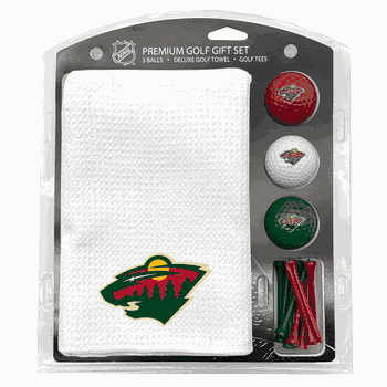 Minnesota Wild Microfiber Towel Gift Set - 16 x 40 (White)