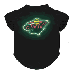 Minnesota Wild Neon Pet T-Shirt, Small