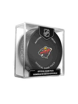 Minnesota Wild NHL Hockey Official Game Puck IN CUBE