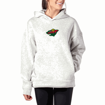 Minnesota Wild NHL Kadi Hoodie with Zipper Pockets Heather Grey XXL