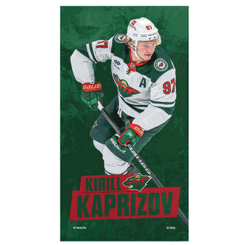 Minnesota Wild NHL Kirill Kaprizov Beach Towel 30 x 60 inches