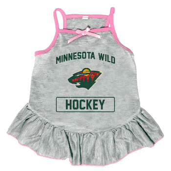Minnesota Wild Pet Dress Grey Type Medium