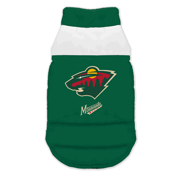 Minnesota Wild Pet Parka Puff Vest Medium