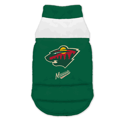 Minnesota Wild Pet Parka Puff Vest Medium