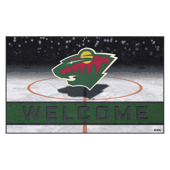 Minnesota Wild Rubber Door Mat - 18in. x 30in.