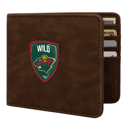 Minnesota Wild Shield Wallet - Brown