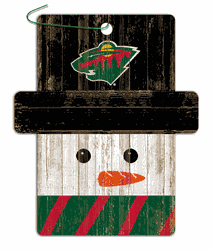 Minnesota Wild Snowman Ornament