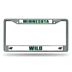 Minnesota Wild Standard Chrome Frame with Plastic Inserts 12" x 6" Car/Truck Auto Accessory