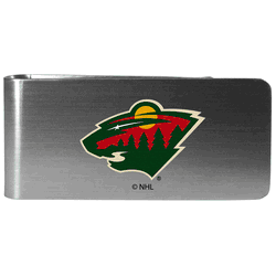 Minnesota Wild Steel Money Clip, Logo