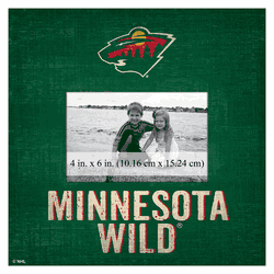 Minnesota Wild Team Name 10"x10" Frame  Sign