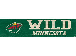 Minnesota Wild Team Name 6x24 Sign