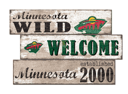Minnesota Wild Welcome 3 Plank