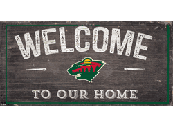Minnesota Wild Welcome Distressed 6x12