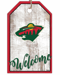 Minnesota Wild Welcome Team Tag 11x19 Sign
