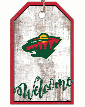 Minnesota Wild Welcome Team Tag 11x19 Sign