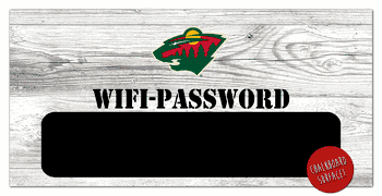 Minnesota Wild Wifi Password 6x12 Sign