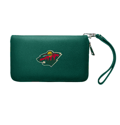 Minnesota Wild Zip Organizer Wallet Pebble Green