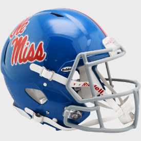 Mississippi (Ole Miss) Rebels Speed Full Size Authentic Football Helmet Powder Blue
