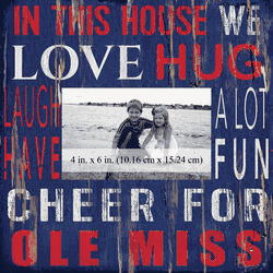 Mississippi Rebels 10x10 In This House Frame
