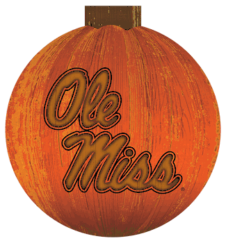 Mississippi Rebels 12 in. Halloween Pumpkin Sign