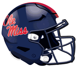 Mississippi Rebels 12in Authentic Helmet Sign