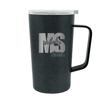Mississippi Rebels 18oz Onyx Hustle Travel Mug