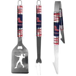Mississippi Rebels 3 pc Tailgater BBQ Tools
