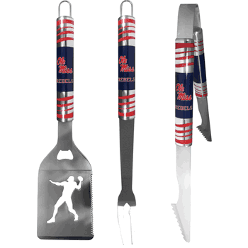 Mississippi Rebels 3 pc Tailgater BBQ Tools