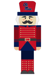 Mississippi Rebels 31" Nutcracker Leaner