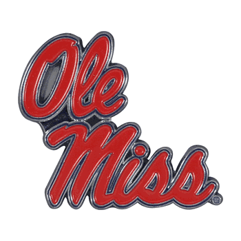 Mississippi Rebels 3D Color Metal Emblem