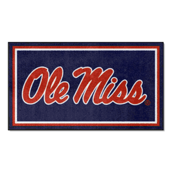 Mississippi Rebels 3ft. x 5ft. Plush Area Rug