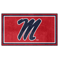 Mississippi Rebels 3ft. x 5ft. Plush Area Rug