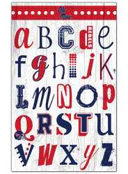 Mississippi Rebels Alphabet 11x19 Sign