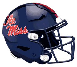 Mississippi Rebels Authentic Helmet Cutout 24"