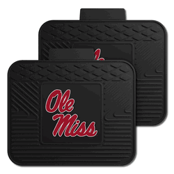 Mississippi Rebels Back Seat Car Utility Mats - 2 Piece Set