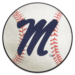 Mississippi Rebels Baseball Rug - 27in. Diameter