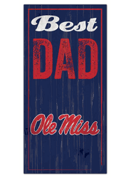 Mississippi Rebels Best Dad Sign