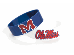 Mississippi Rebels Bracelets 2 Pack Wide