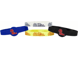 Mississippi Rebels Bracelets - 4 Pack Silicone