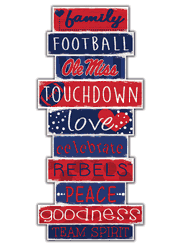 Mississippi Rebels Celebrations Stack 24" Sign