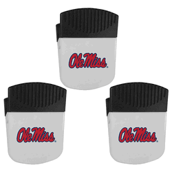 Mississippi Rebels Chip Clip Magnets, 3pk