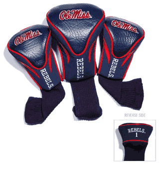 Mississippi Rebels Club 3 Piece Contour Headcover Set