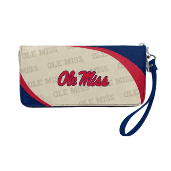 Mississippi Rebels Curve Zip Organizer Wallet