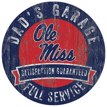 Mississippi Rebels Dad's Garage Sign