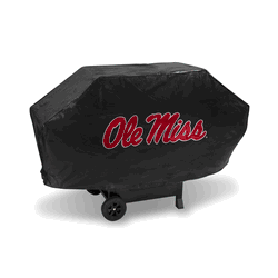Mississippi Rebels Deluxe Grill Cover (Black)