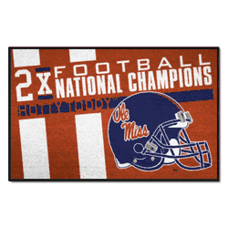 Mississippi Rebels Dynasty Starter Mat Accent Rug - 19in. x 30in.