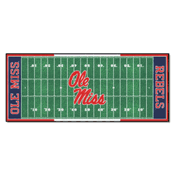 Mississippi Rebels Field Runner Mat - 30in. x 72in.